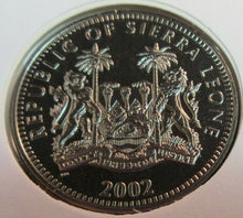 Load image into Gallery viewer, 1900-2002 HM QUEEN ELIZABETH QUEEN MOTHER PROOF SIERRA LEONE $1 COIN COVER PNC
