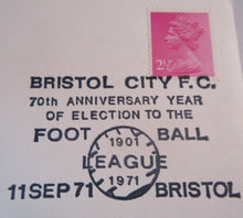 Load image into Gallery viewer, 1970&#39;s VINTAGE FOOTBALL STAMP COVER BRISTOL CITY FC
