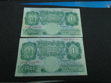 Load image into Gallery viewer, 1948 £1 BANK NOTE A--B PEPPIATT BE52B VF - EF MULTI LISTING PLEASE CHOOSE
