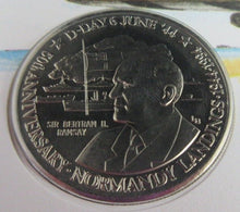 Load image into Gallery viewer, 1994 50th ANNIVERSARY OF D-DAY TURKS &amp; CAICOS BUNC 5 CROWN COIN COVER PNC
