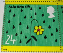 Load image into Gallery viewer, 1992 PROTECTION OF THE ENVIRONMENT ACID RAIN KILLS 24p BLOCK OF 4 STAMPS MNH
