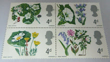 Load image into Gallery viewer, 1966 FLOWERS 4d 9d &amp; 1/9 - 14 STAMPS MNH PRESENTED IN CLEAR FRONTED STAMP HOLDER
