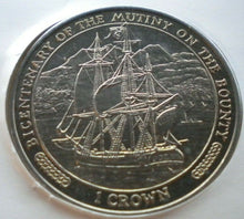 Load image into Gallery viewer, THE MUTINY ON THE BOUNTY BICENTENARY 1789-1989 ONE CROWN COIN COVER PNC
