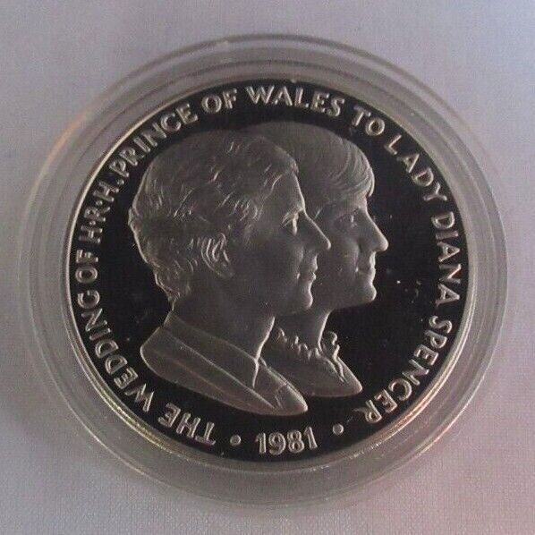 Charles and Diana Side by Side 1981 Royal Wedding Proof Medallion