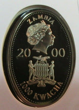 Load image into Gallery viewer, 1900-2002 HM QUEEN ELIZABETH QUEEN MOTHER PROOF ZAMBIA 1000 KWACHA COINCOVER PNC
