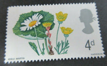 Load image into Gallery viewer, 1966 FLOWERS 4d 9d &amp; 1/9 - 14 STAMPS MNH PRESENTED IN CLEAR FRONTED STAMP HOLDER
