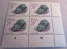 Load image into Gallery viewer, 1982-1992 RSA COLLECTION 16c, 21c,25c &amp; STANDARDISED MAIL STAMPS BLOCKS OF 4 MNH
