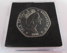 Load image into Gallery viewer, 1990 QEII CHRISTMAS COLLECTION FERRY MINT MARK AA FIFTY PENCE COIN BOX &amp; COA
