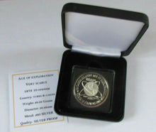 Load image into Gallery viewer, 1975 AGE OF EXPLORATION TURKS &amp; CAICOS TEN CROWNS SILVER PROOF VERY SCARCE
