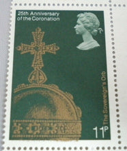 Load image into Gallery viewer, 1978 THE SOVEREIGNS ORB 25TH ANNIV OF THE CORONATION 11p BLOCK OF 6 STAMPS MNH
