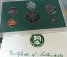 Load image into Gallery viewer, USA PROOF 5 COIN SET 1996 SANFASICO MINT KENEDY 1/2 DOLLAR - CENT US MINT
