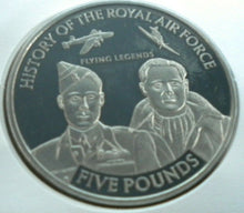 Load image into Gallery viewer, 2008 FLYING LEGEND SIR DOUGLAS BADER, HISTORY OF THE RAF PROOF £5 COIN COVER PNC
