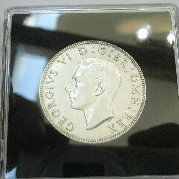 1945 GEORGE VI SILVER FLORIN 2 SHILLINGS SPINK REF 4081 BOXED WITH CERT A2