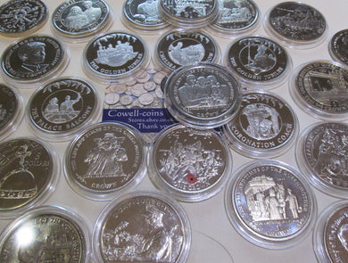 UK ROYAL MINT PROOF & BUnc Commemorative CROWNS DOLLARS & £5 POUND 1965 - 2016