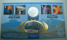 Load image into Gallery viewer, 1998 ISLE OF MAN 1 CROWN COIN WELSH MOUNTAIN RAIL BENHAM SILK COIN COVER / COA
