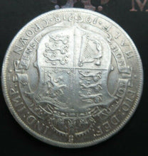 Load image into Gallery viewer, 1918 GEORGE V BARE HEAD FIRST COIN HALF 1/2 CROWN SPINK 4011 CROWNED SHIELD Cc6
