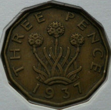 Load image into Gallery viewer, 1937-1997 KING GEORGE VI CORONATION DIAMOND JUBILEE BUNC 3 PENCE  COIN COVER PNC
