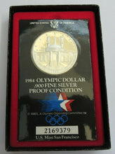 Load image into Gallery viewer, 1984 UNITED STATES SILVER OLYMPIC DOLLAR PROOF .900 SILVER SAN FRANCISCO MINT
