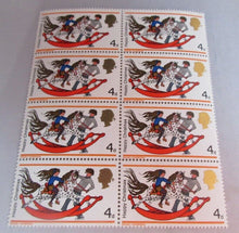 Load image into Gallery viewer, 1968 HAPPY CHRISTMAS 4d 9 X STAMPS MNH
