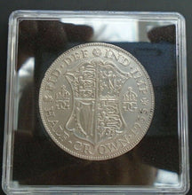 Load image into Gallery viewer, 1933 GEORGE V BARE HEAD COINAGE HALF 1/2 CROWN SPINK 4037 CROWNED SHIELD Cc2
