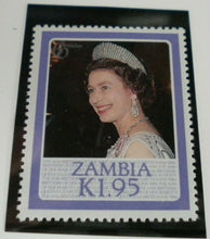 Load image into Gallery viewer, QUEEN ELIZABETH II THE 60TH BIRTHDAY OF HER MAJESTY ZAMBIA STAMPS MNH
