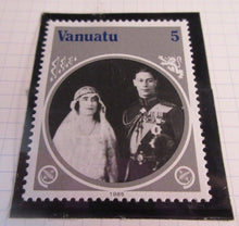 Load image into Gallery viewer, 1985 HMQE QUEEN MOTHER 85th ANNIV COLLECTION VANUATU STAMPS ALBUM SHEET
