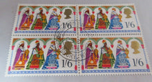 Load image into Gallery viewer, 1969 VARIOUS CHRISTMAS STAMPS X 24 MNH MINT &amp; USED IN CLEAR FRONTED STAMP HOLDER
