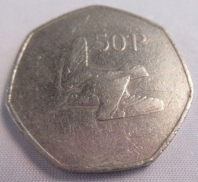 EIRE 50p 1978 FIFTY PENCE CIR PRESENTED IN CLEAR FLIP