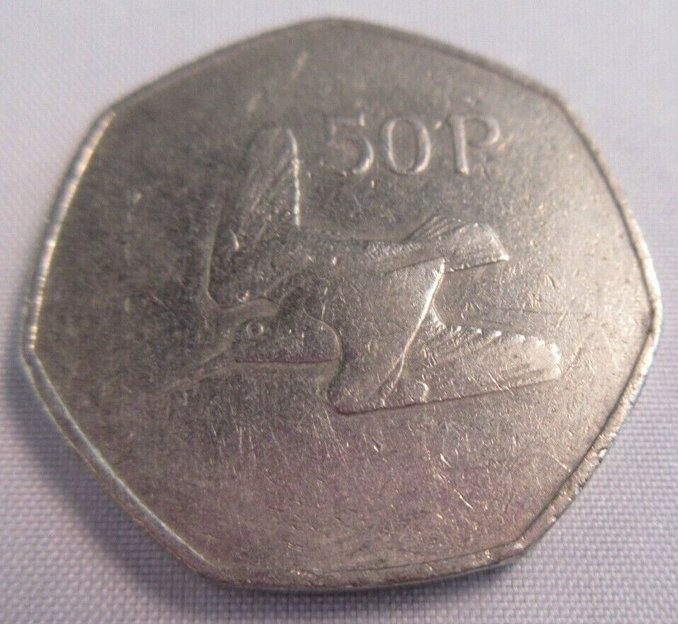 EIRE 50p 1978 FIFTY PENCE CIR PRESENTED IN CLEAR FLIP