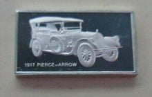 Load image into Gallery viewer, 1917 PIERCE ARROW 15mm X 10mm 1.60gram SILVER INGOT WITH INFORMATION SLIP
