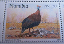 Load image into Gallery viewer, 1997 NAMIBIA HELMETED GUINEAFOWL BLOCK OF 4  N$1.20 STAMPS MNH
