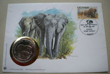 Load image into Gallery viewer, 1986 OFFICIAL WWF AFRICAN ELEPHANT MEDAL FIRST DAY COVER PNC
