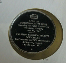 Load image into Gallery viewer, 1977 Sopron, Hungary INT&#39;L Society of Postmasters Silver Proof Medal
