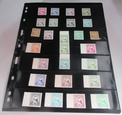 VARIOUS LUNDY ISLAND PUFFIN STAMPS MNH IN CLEAR FRONTED STAMP HOLDER
