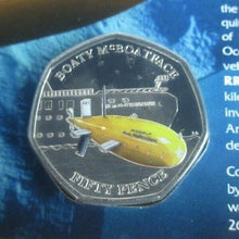 Load image into Gallery viewer, 2019 Boaty McBoatFace BAT BUnc Coloured Cupro Nickel Diamond Finish 50p Coin
