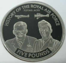 Load image into Gallery viewer, 2008 FLYING LEGENDS LEONARD CHESHIRE HISTORY OF R/A FORCE PROOF £5COIN COVER PNC
