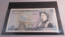 Load image into Gallery viewer, 1973 PAGE FIVE POUND £5 NOTES AUGUST 1973 7 CONSECUTIVE RUN UNC
