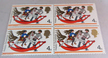 Load image into Gallery viewer, VARIOUS CHRISTMAS STAMPS X 13 MNH 1966-1968 IN CLEAR FRONTED STAMP HOLDER
