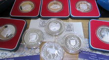 Load image into Gallery viewer, 1977 - 1978 ROYAL MINT SILVER PROOF SIVER JUBILEE COINS VARIOUS UK FALKLANDS ECT
