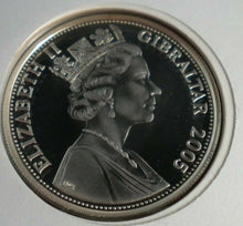 Load image into Gallery viewer, 2005 TROOPING THE COLOUR COMMEMORATIVE PROOF SILVER FIVE POUND CROWN COIN PNC
