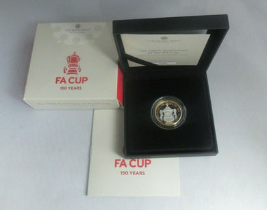 2022 150 Years of the FA Cup .925 Silver Proof UK £2 Coin ONLY 3750 Boxed/COA