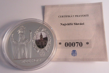 Load image into Gallery viewer, 2013 ANDREJ HLINKA, THE GREATEST SLOVAC PROOF MEDALLION WITH COA &amp; CLEAR FLIP
