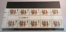 Load image into Gallery viewer, 1978 CHRISTMAS THE WAITS 9P GUTTER PAIRS 20 STAMPS MNH WITH TRAFFIC LIGHTS
