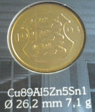 Load image into Gallery viewer, ESTONIAN SIX COIN SET BANK OF ESTONIA EESTI KAIBEMUNDID COINS IN INFO CARD
