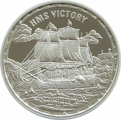 2007 Legendary Fighting Ships HMS VICTORY $25 Dollar Silver Proof 1oz Coin