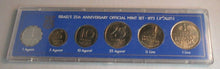 Load image into Gallery viewer, 1973 ISRAEL 25th ANNIVERSARY OFFICIAL MINT SIX COIN SET OUTER BOX &amp; HARD CASE
