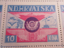 Load image into Gallery viewer, 1949 Independent Croatia Government in Exile 75th Ann.of UPU Mint MNH StampS BP
