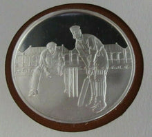 Load image into Gallery viewer, 1877-1977 THE TEST CRICKET CENTENARY OFFICIAL COMMEMORATIVE SILVER MEDAL PNC
