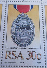 Load image into Gallery viewer, 1984 RSA BARRY JACKSON MEDAL COLLECTION RSA 11C,25C, 30C &amp; 45c STAMPS MNH
