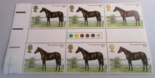 Load image into Gallery viewer, 1978 THOROUGHBRED 13p BLOCK OF 6 STAMPS MNH WITH TRAFFIC LIGHTS
